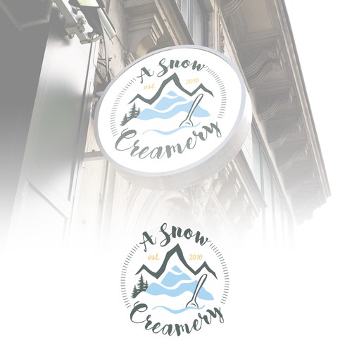 Frozen yogurt design with the title 'Make southern snow cream the new frozen yogurt - hip-progressive'