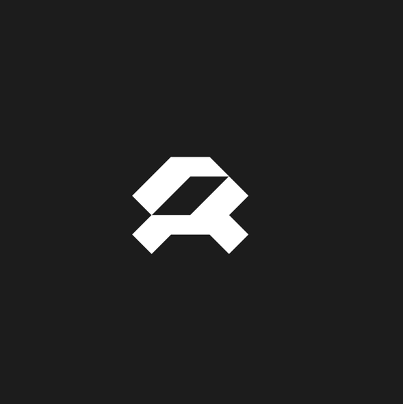 Futuristic logo with the title 'Brandmark-NR2177'