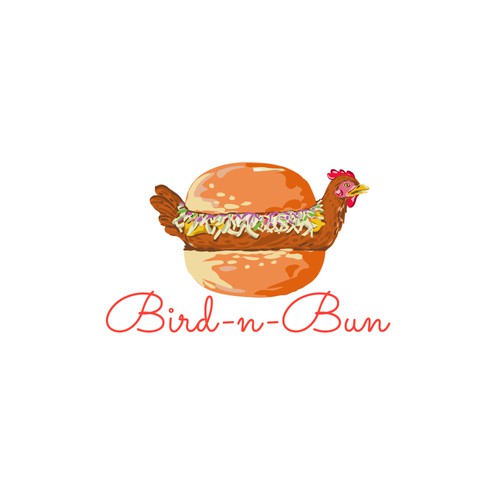 Quail logo with the title 'Bird-n-Bun'