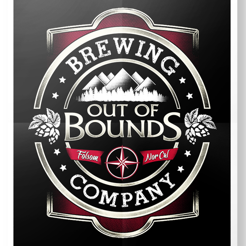 Beer t-shirt with the title 'Out of Bounds '