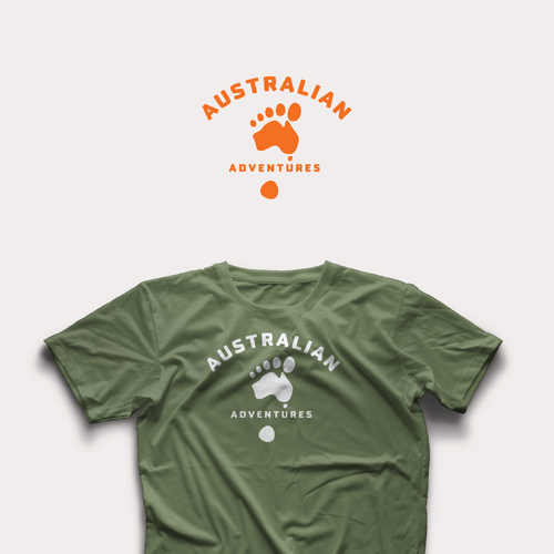 Explore design with the title 'fun logo to explore Australia'