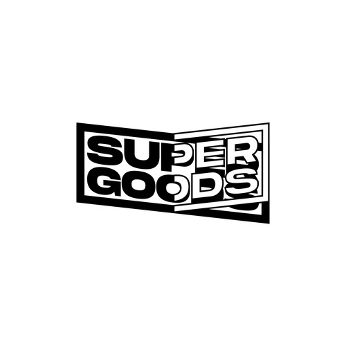 Streetwear logo with the title 'Super Goods'