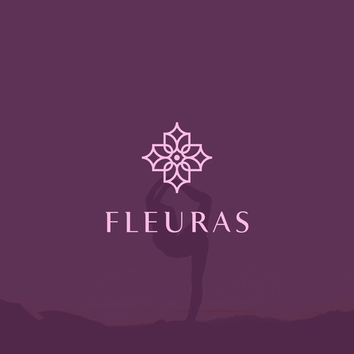 Meditation logo with the title 'fleuras'
