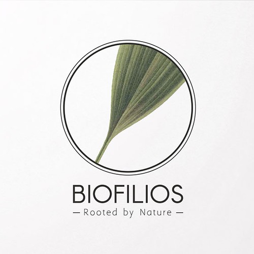 Botanical logo with the title 'Stylish botanical logo for BIOFILIOS'