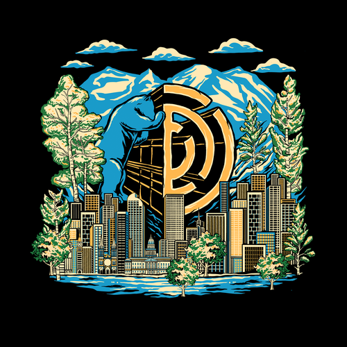 Denver design with the title 'vintage US national park conference t-shirt design'