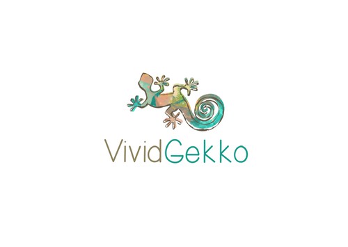 Gecko design with the title 'Vivid Gekko'