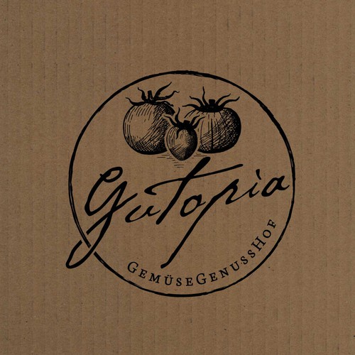 Tomato logo with the title 'Gutopia'