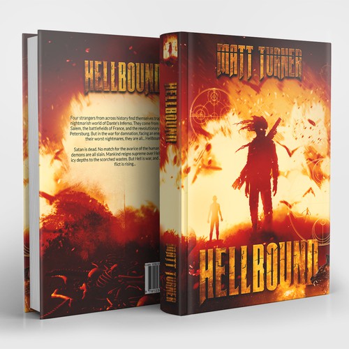 Horror book cover with the title 'Hellbound'