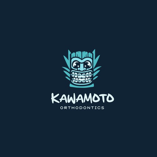 Tiki logo with the title 'Hawaii Orthodontics'