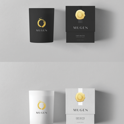 Elegant Candle packaging design for Mugen