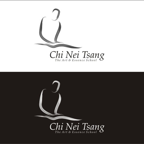 Spine logo with the title 'The Art & Essence School of Chi Nei Tsang'