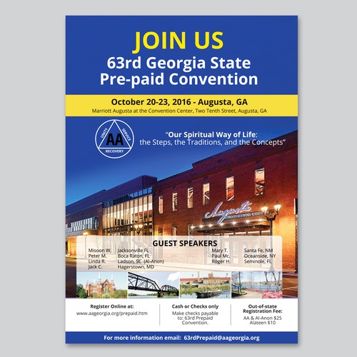 Convention design with the title 'Poster'