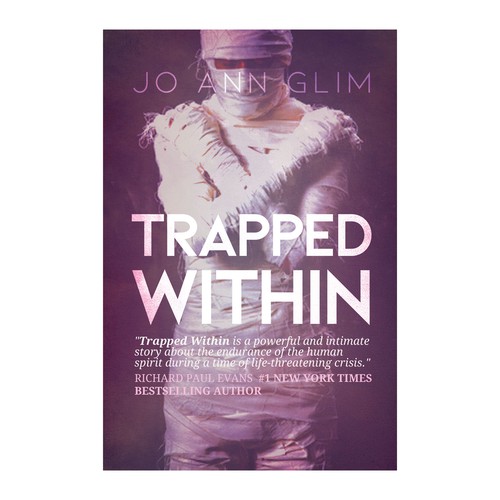 Spiritual book cover with the title 'Book cover for "TRAPPED WITHIN"'