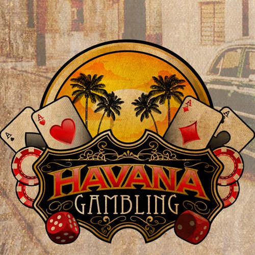 Chip design with the title 'logo for HAVANA gambling '