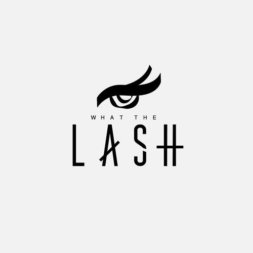 Monochromatic logo with the title 'What the LASH'