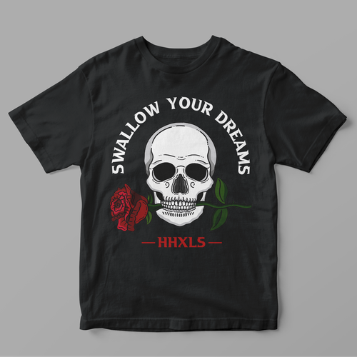 Skeleton t-shirt with the title 'T-shirt contest entry'