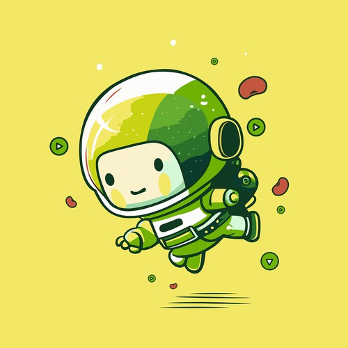 Mascot artwork with the title 'Stream Beam Mascot for Logo'