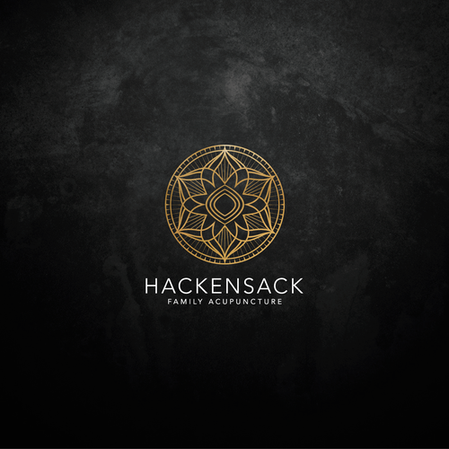 Mandala logo with the title 'Hackensack Family Acupuncture logo'
