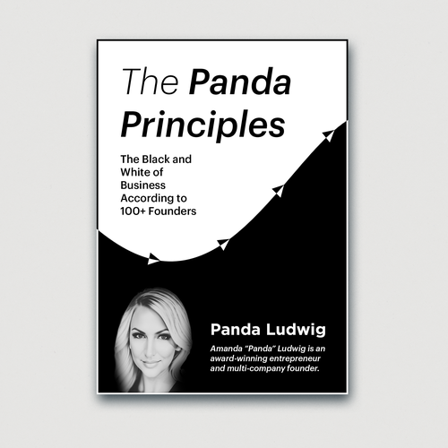 Marketing book cover with the title '»The Panda Principles« – Amanda Ludwig'