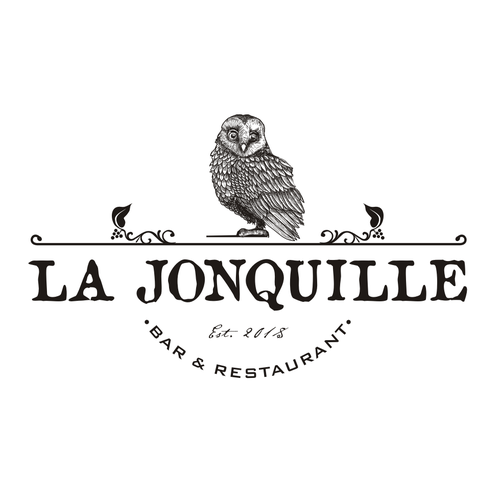 Owl logo with the title 'La Jonquille'