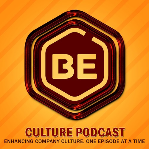 Podcast cover artwork with the title 'BE Culture Podcast Cover Concept'