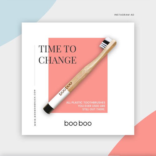 Coral design with the title 'Faacebook and Instagram banner design'