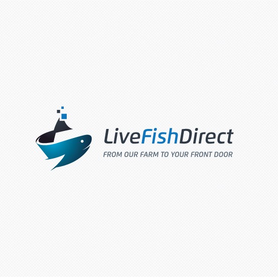 Seafood design with the title 'Help LiveFishDirect.com with a new logo'