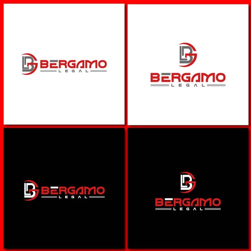 Corporate brand with the title 'Modern Geometric BGL Monogram Logo Design for Bergamo Legal'