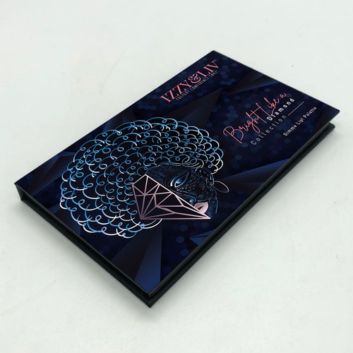 Lipstick design with the title 'Soulful, Eye-Catching Cosmetics Packaging'