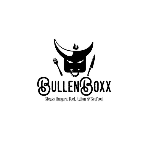 Burger logo with the title 'BullenBoxx'