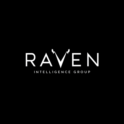 Raven logo with the title 'Logo design for a discreet security/business business'