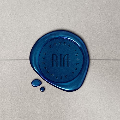 Typography brand with the title 'RIA'
