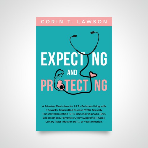 Health book cover with the title 'EXPECTING AND PROTECTING'