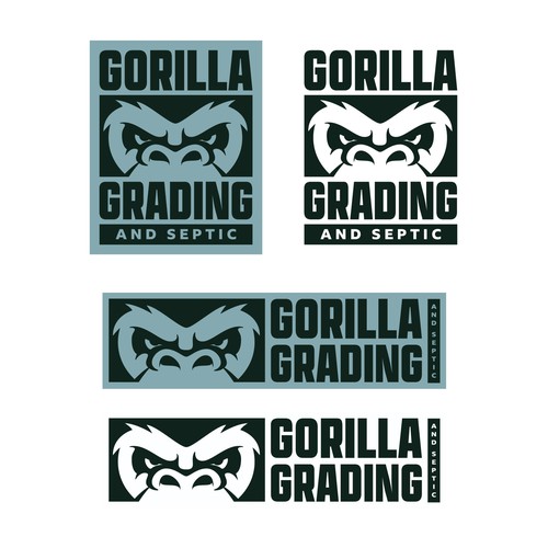 King Kong logo with the title 'Logo design for Gorilla Grading'