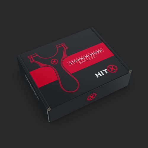 Game packaging with the title 'Slingshot Packaging'