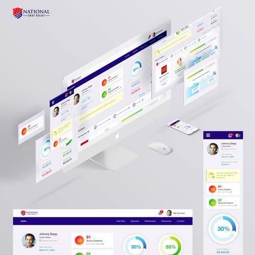 UX/UI website with the title 'Dashboard Design'