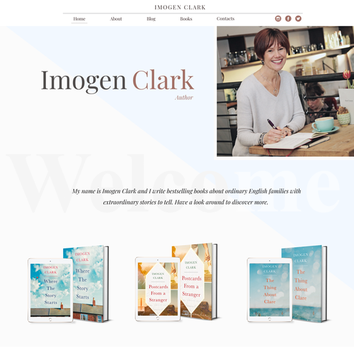 Women website with the title 'Author site'