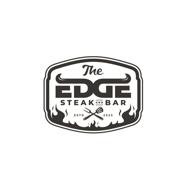 Steakhouse logo with the title 'Steakhouse Logo: Win and have your work for everyone to see 20 X 20 foot sign'