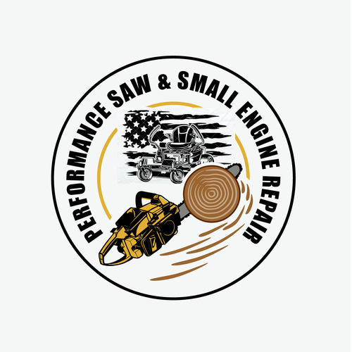 Engine design with the title 'Performance Saw'