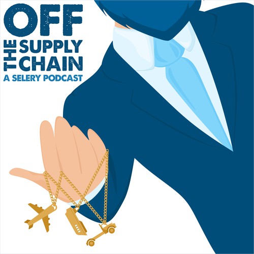 Chain design with the title 'Podcast cover - Off The Supply Chain'