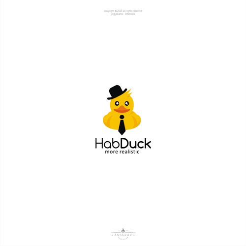 Great logo with the title 'Hab Duck Logo'