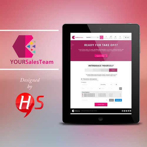 Entrepreneur website with the title 'Create a platform where different competences can meet and createcompanies'