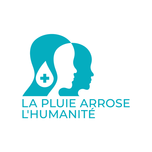 Rain logo with the title 'Logo concept for a new hospital'