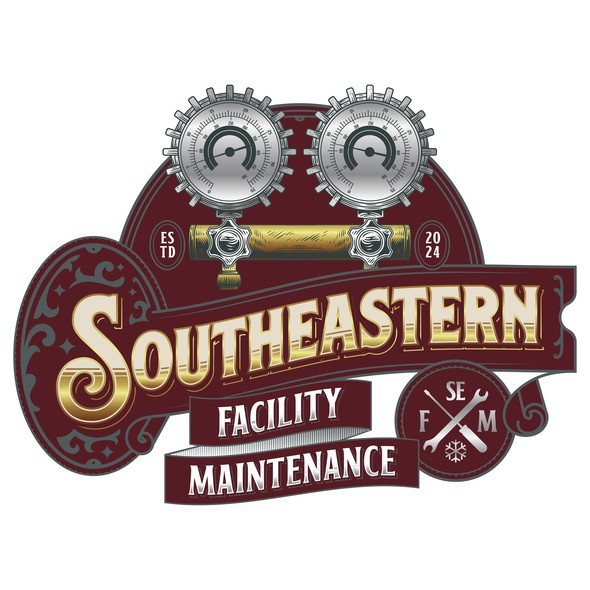 Victorian design with the title 'Southeastern Facility Maintenance'