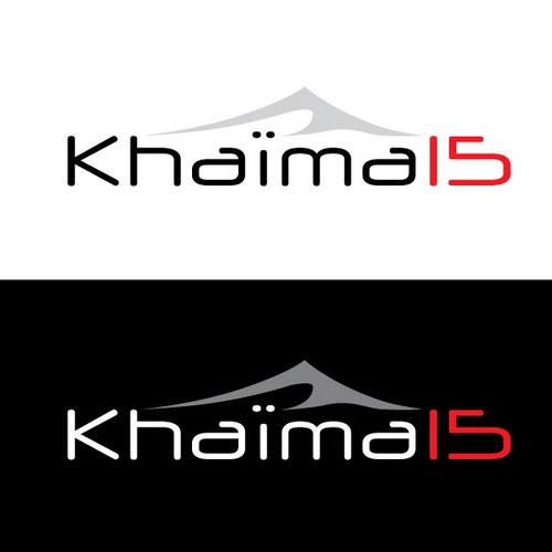 Road trip logo with the title 'Khaima15 deser tent'