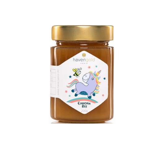 Cute label with the title 'Unicorn label'