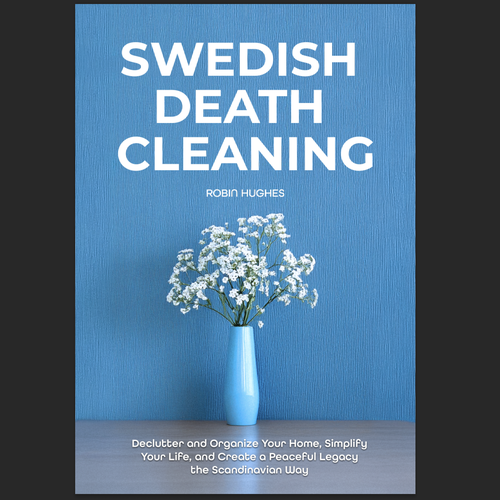 Bright book cover with the title 'Tidy blue book cover '