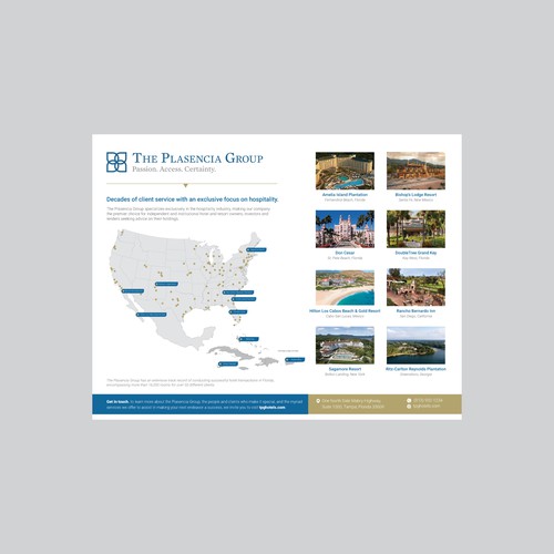 White paper design with the title 'Resort Experience One-Pager'