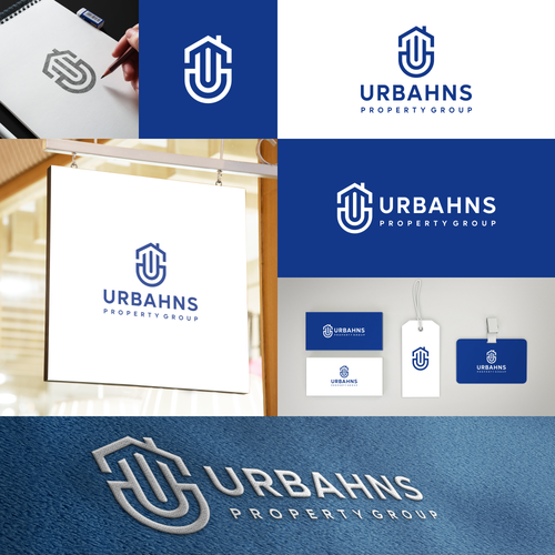 U design with the title 'Letter U Real Estate '