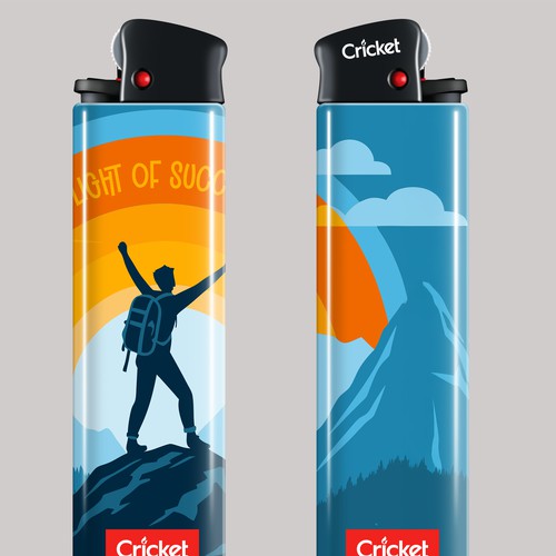 Visualization artwork with the title 'lighter label design'